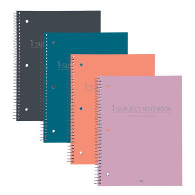 1 Subject Fashion Poly Cover NoteBook