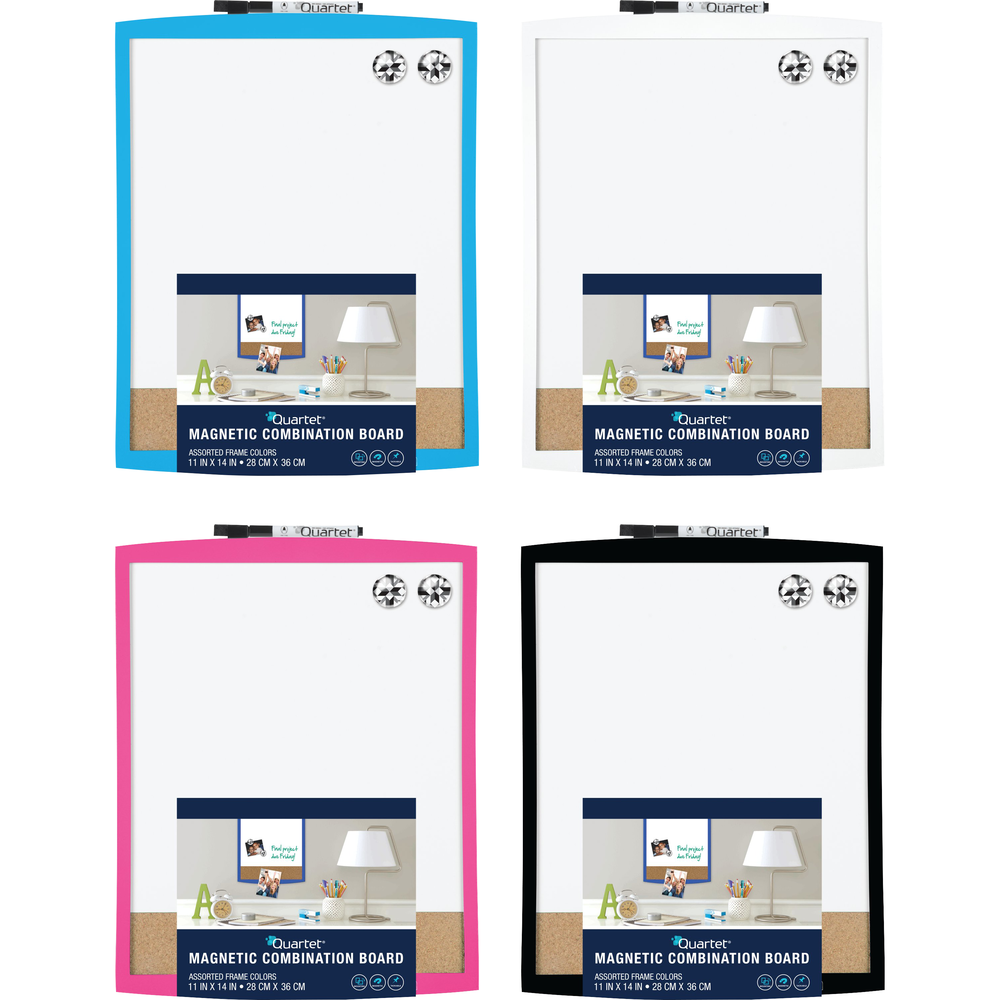 Quartet Plastic Framed Magnetic Combination Board | 11x14in