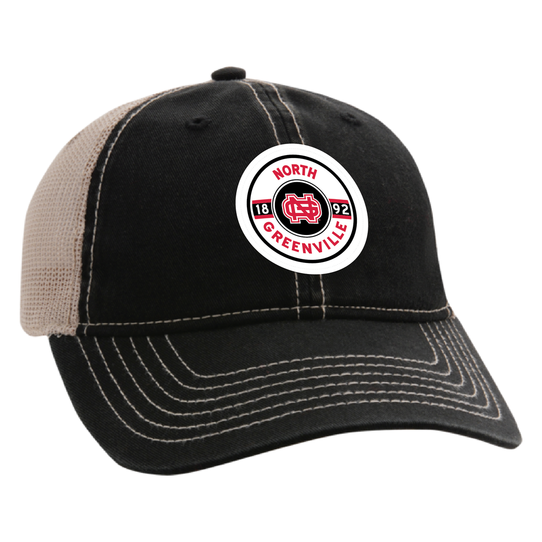 The Wharf Classic Unstructured Tea Stain Snap Back Cap | Black