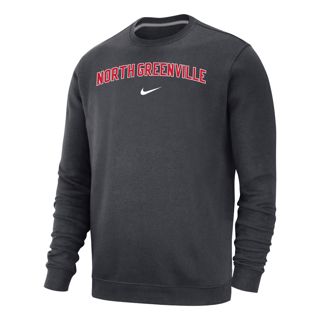 NIKE Club Fleece Crewneck, Anthracite (F23)