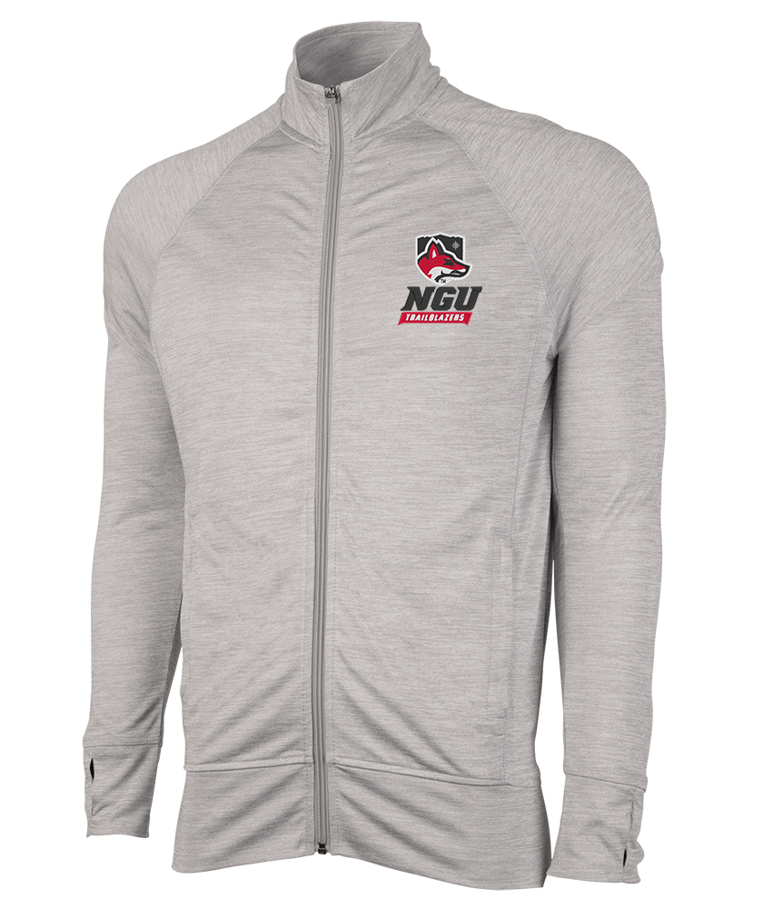 Men's Tru Fitness Jacket, Grey Space Dye