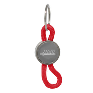 Disc Rope Keychain, Red