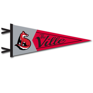 7 X 18 Two-Piece Flock Plus Pennant | Red
