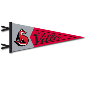 7 X 18 Two-Piece Flock Plus Pennant | Red
