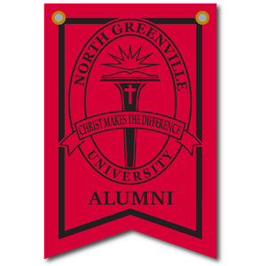12 X 18 Dovetail Seal Banner| Red
