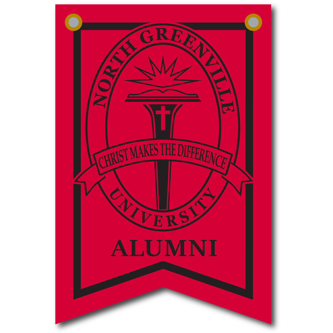 12 X 18 Dovetail Seal Banner| Red