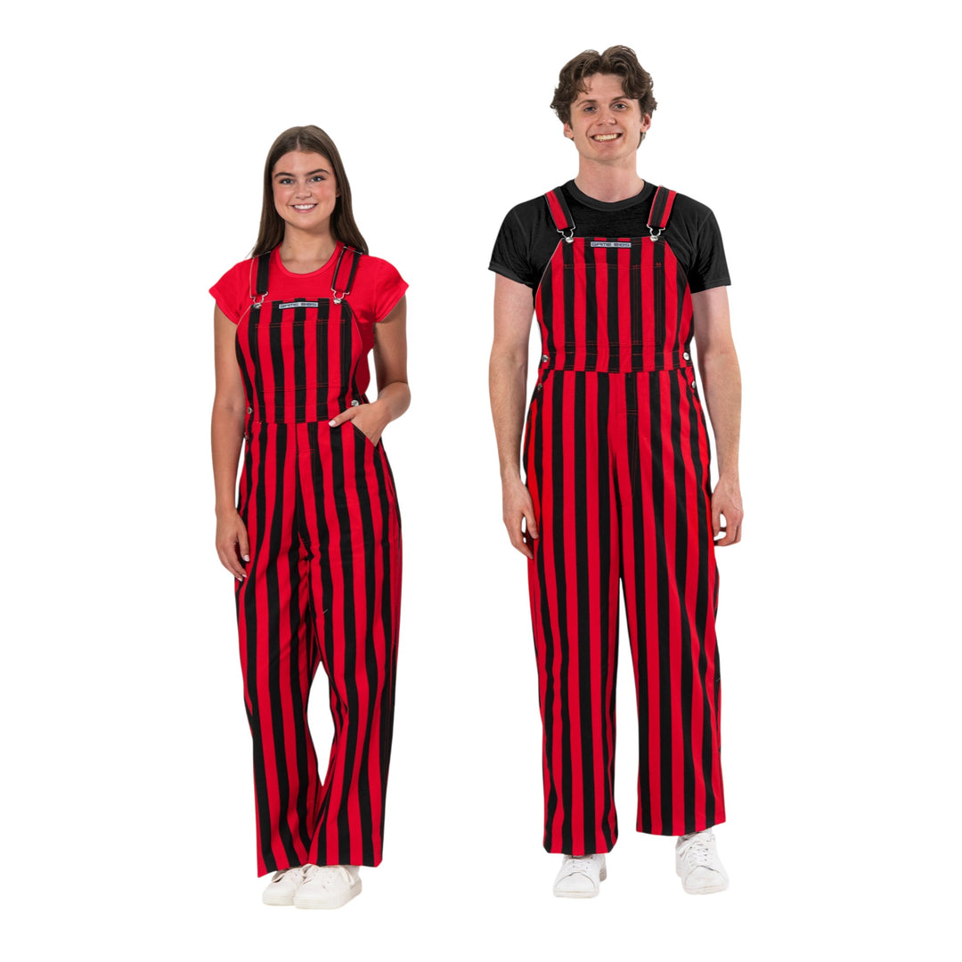 Overall Game Bibs | Red & Black