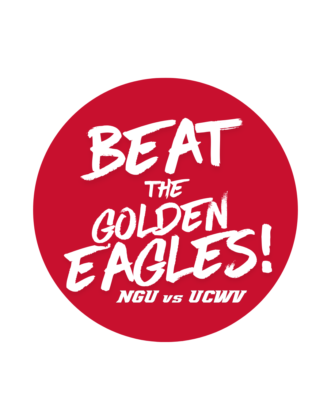 NGU Gameday Decal | Golden Eagles