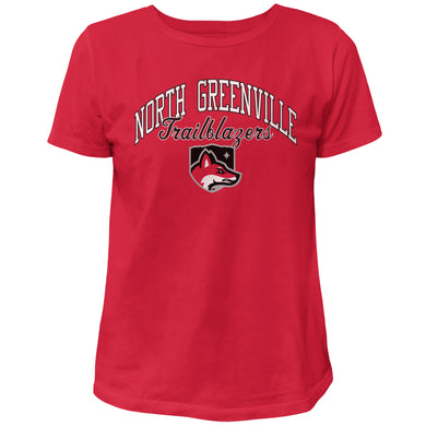 Ladies Vintage Washed Cotton Tee | Red