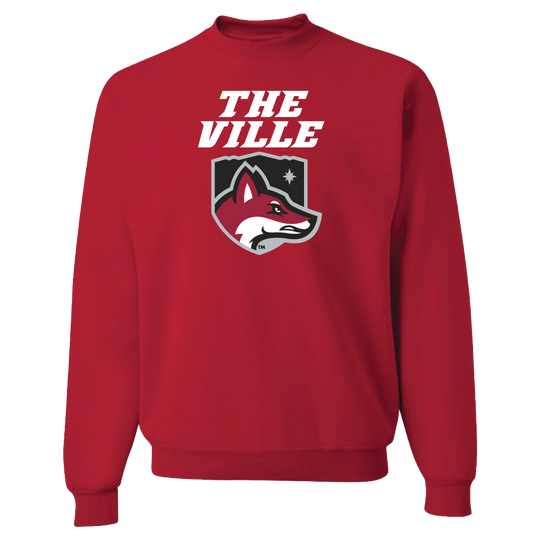 The Ville Crewneck Sweatshirt | Red