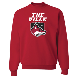 The Ville Crewneck Sweatshirt, Red