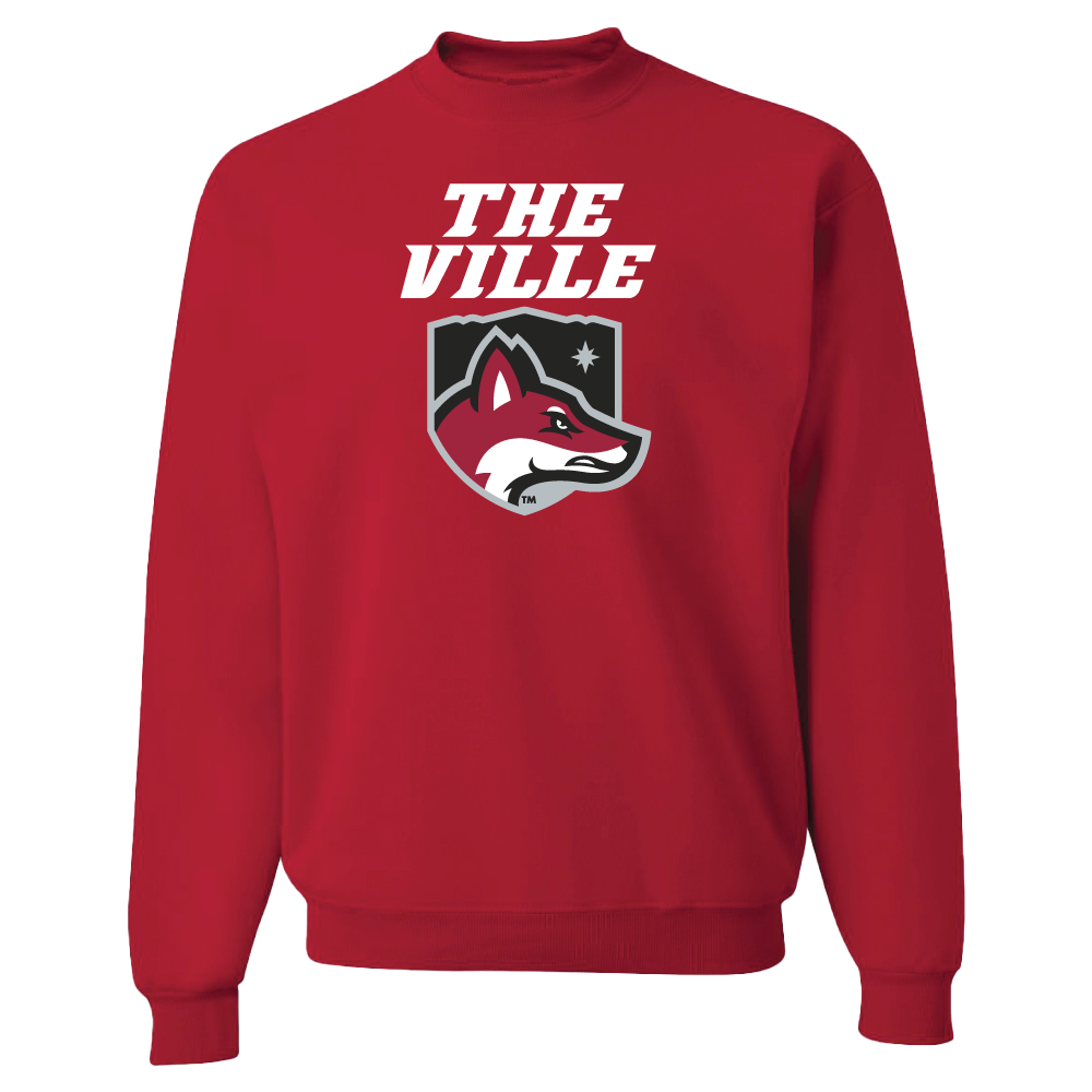 The Ville Crewneck Sweatshirt, Red