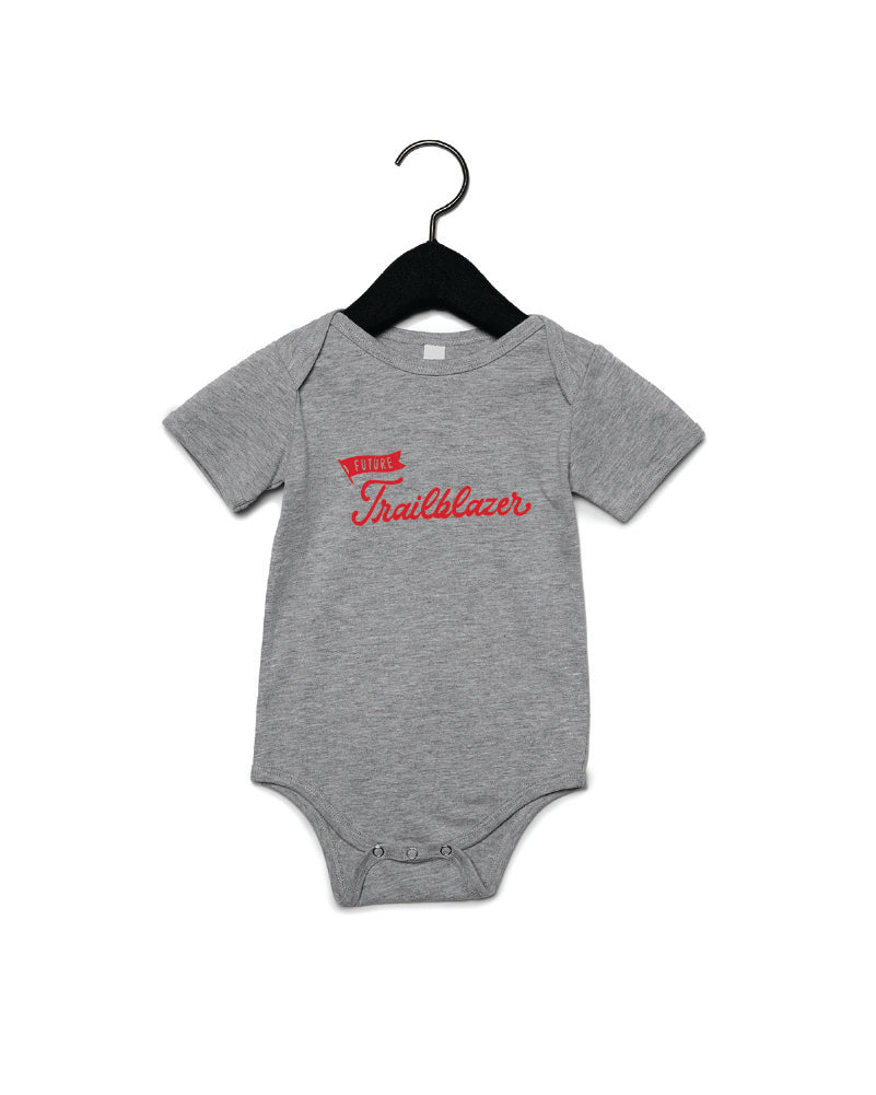 Infant Logoed Onesie | Heather Grey