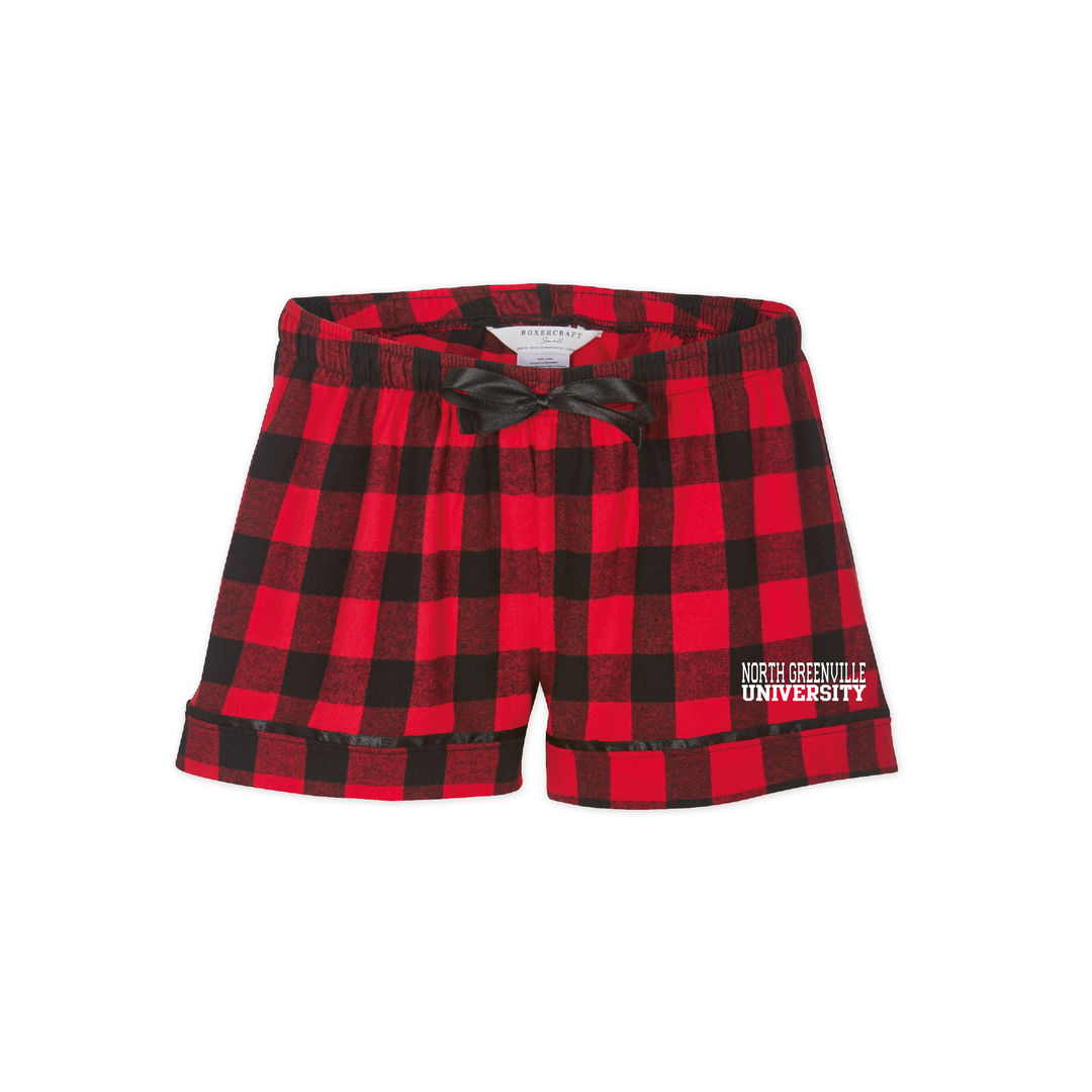 Women's Flannel Short | Red/Buffalo Check