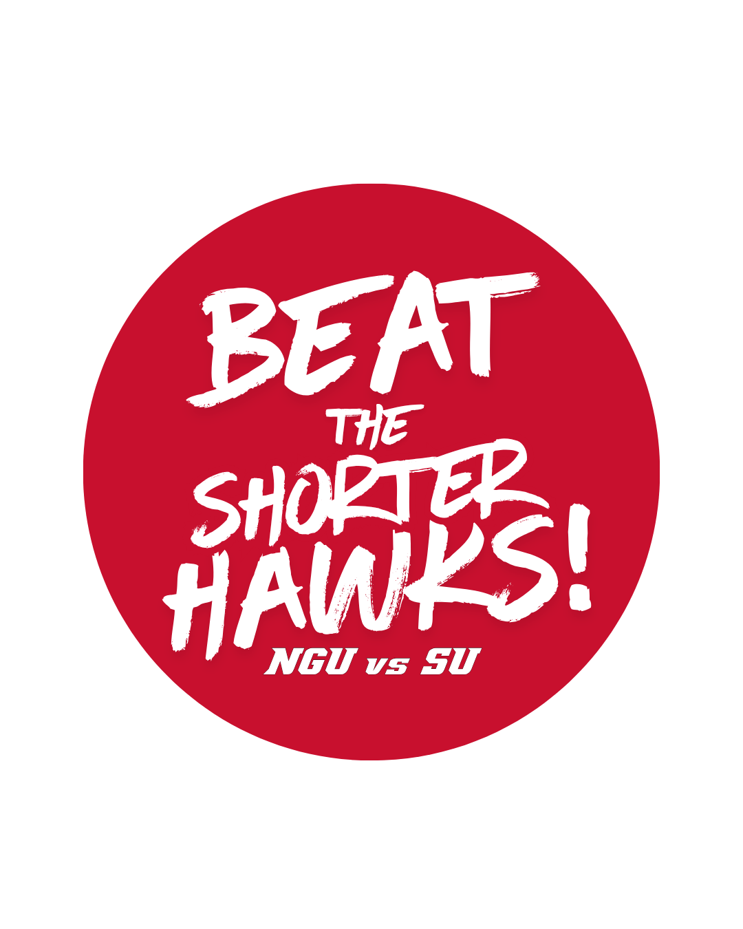 NGU Gameday Decal | Shorter Hawks