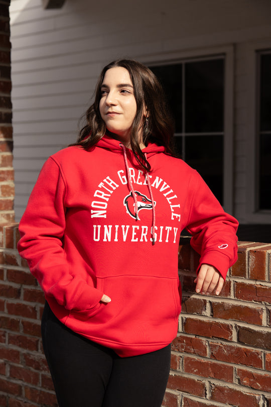 1991 Brushed Fleece Hood | True Red