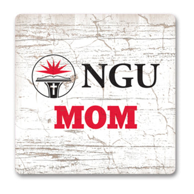 Square Wood Magnet, Mom