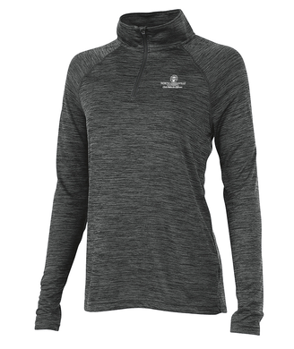 Woman's Space Dye Performance Pullover, Black