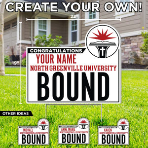 Custom Graduation Yard Sign, Name Bound