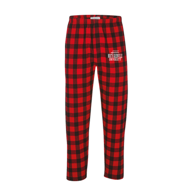 Unisex Haley Flannel Pant, Red & Black Buffalo Check