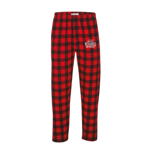 Unisex Haley Flannel Pant, Red & Black Buffalo Check
