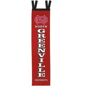 Fully Embroidered 36" x 8" Wall Banner, Red